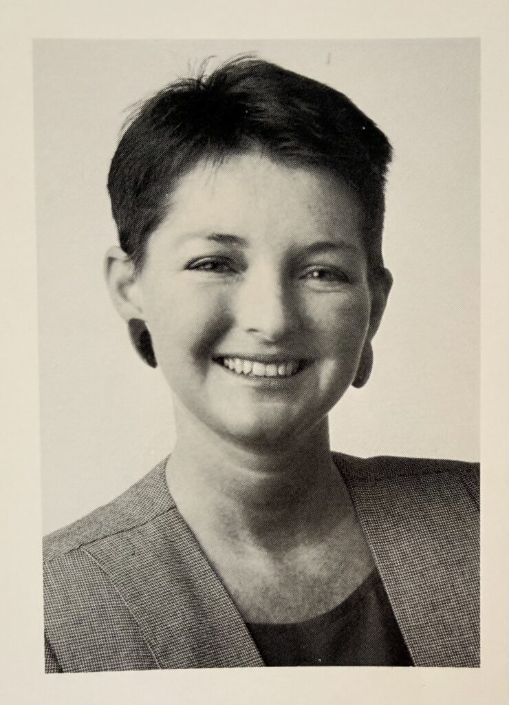 Cynthia Parker, NWAK's first Executive Director, 1987