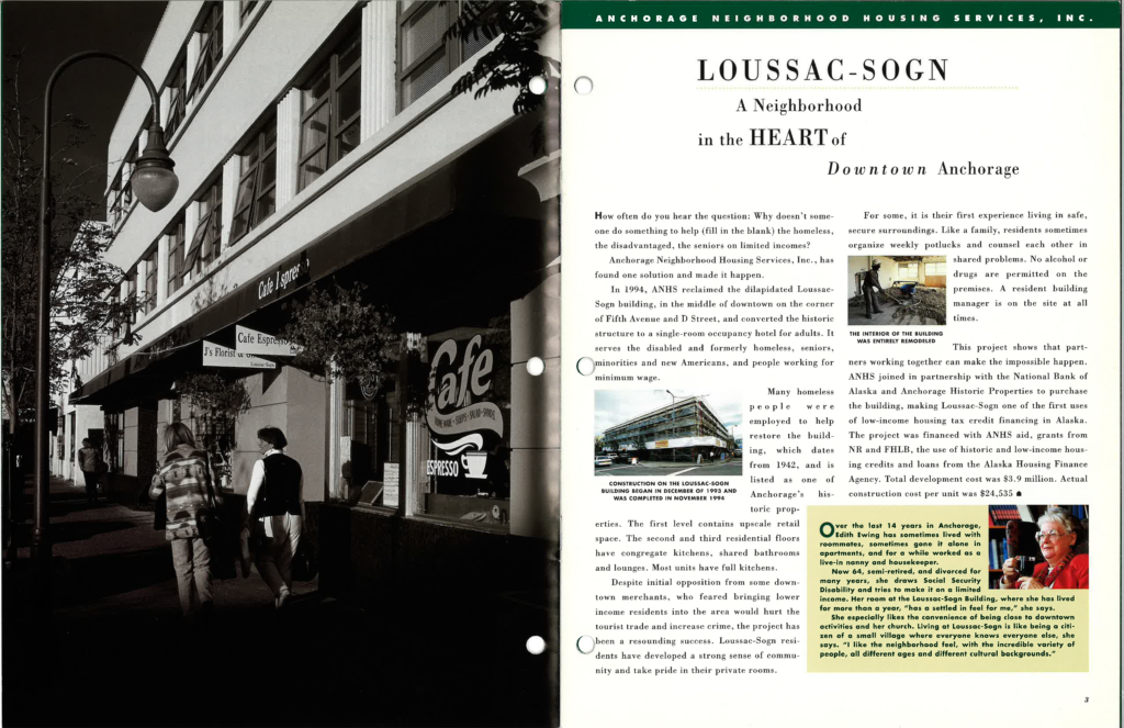1995 annual report featuring the Loussac-Sogn property