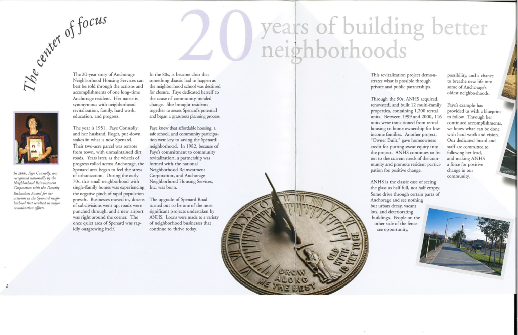 2001 Annual Report celebrating 20 years of service