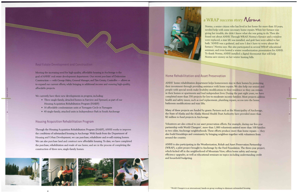 25th anniversary report featuring rehab and lending programs