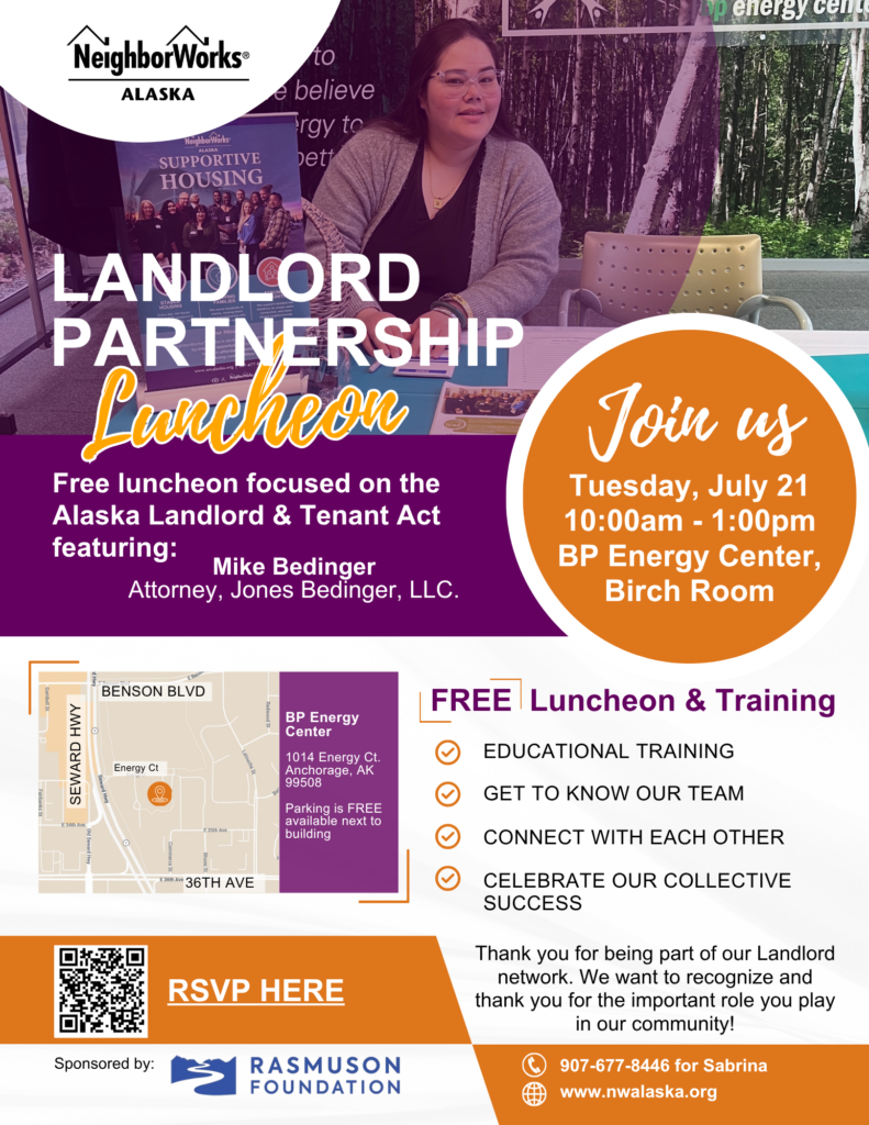 Flier for Landlord Partnership luncheon on July 21, 2026
