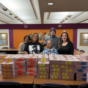 Supportive Housing meal distribution group photo