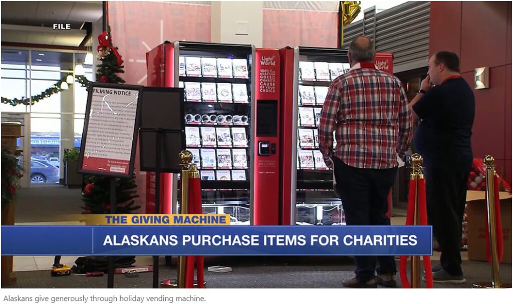 KTUU story on the Alaska Giving Machine
