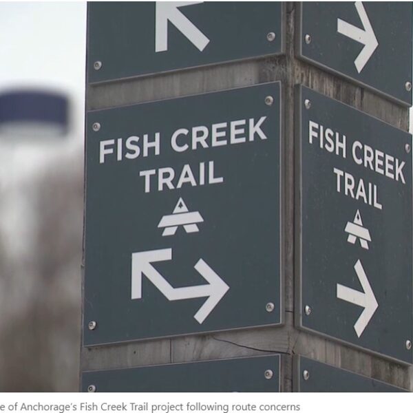 KTUU story on Fish Creek Trail Connection, 2024